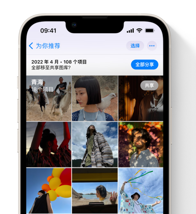 多伦苹果维修网点分享在 iPhone 上使用共享图库 