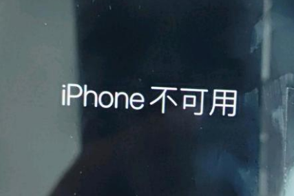 多伦苹果服务网点分享锁屏界面显示“iPhone 不可用”如何解决 