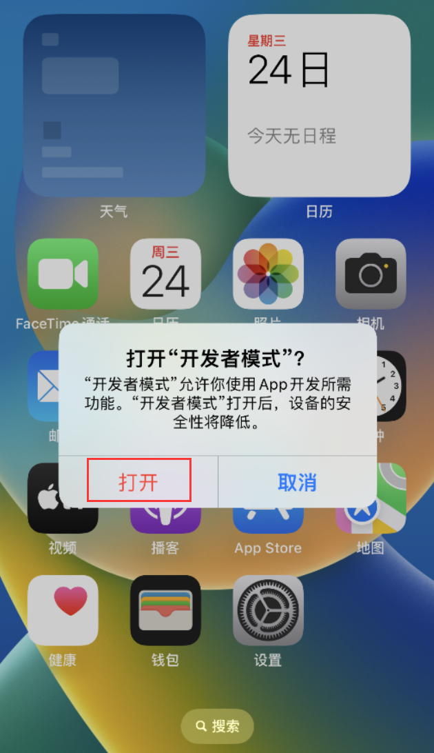 多伦苹果手机维修分享如何打开开发者模式 