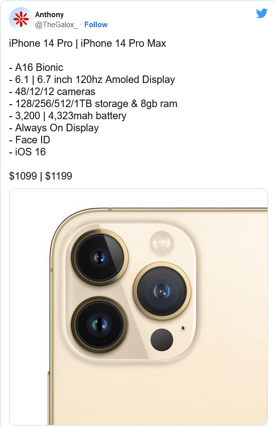 多伦苹果14维修分享iPhone 14全系涨价 