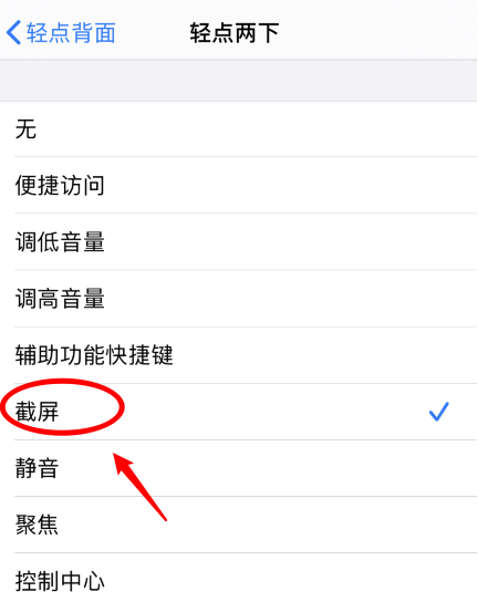 多伦苹果手机维修分享iPhone12如何启用双击截屏 